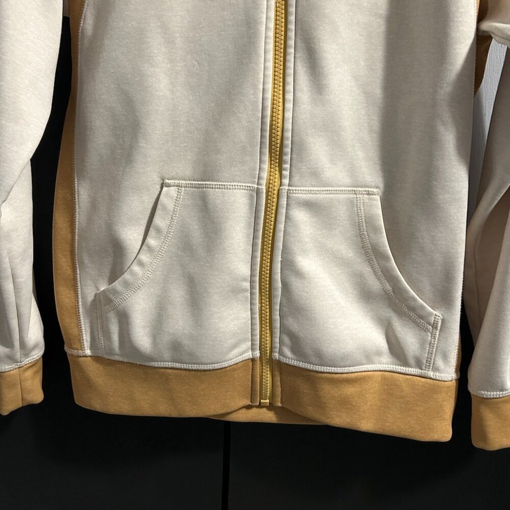 Burton Cream/Mustard Full‎ Zip Fleece-Lined Hoodie Women's Size M - Picture 4 of 12